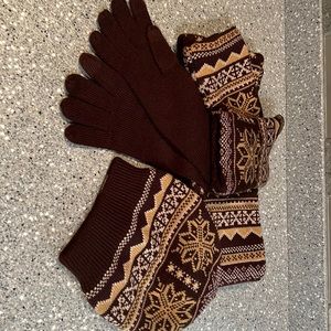 Muk Luks  scarf hat and gloves
